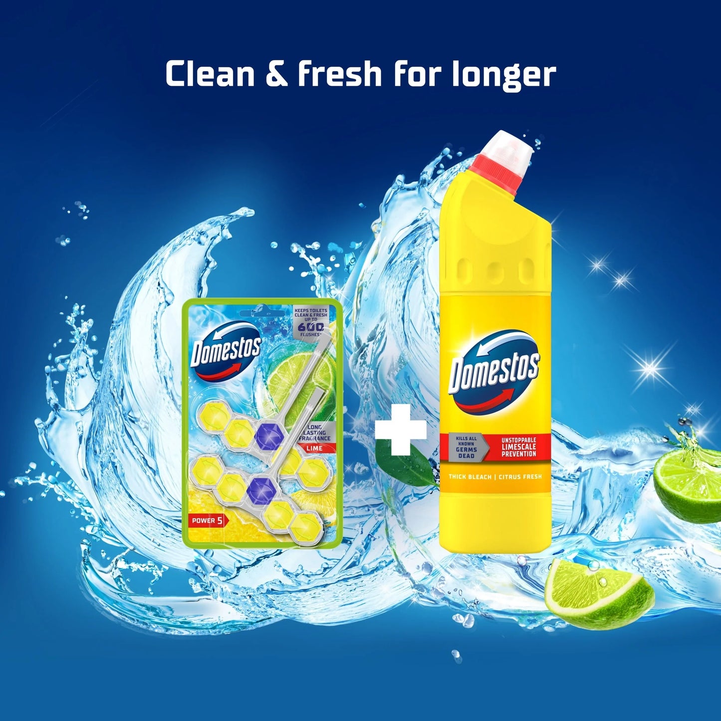 Power 5 Toilet Rim Block Freshener by Domestos