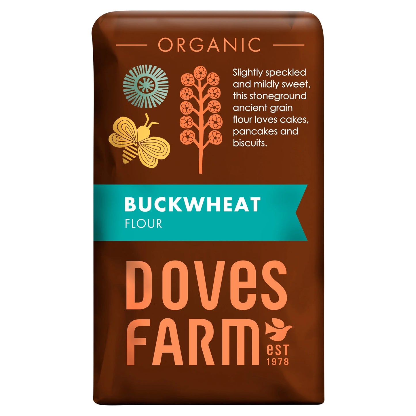 Organic Buckwheat Flour 1kg by DOVES FARM
