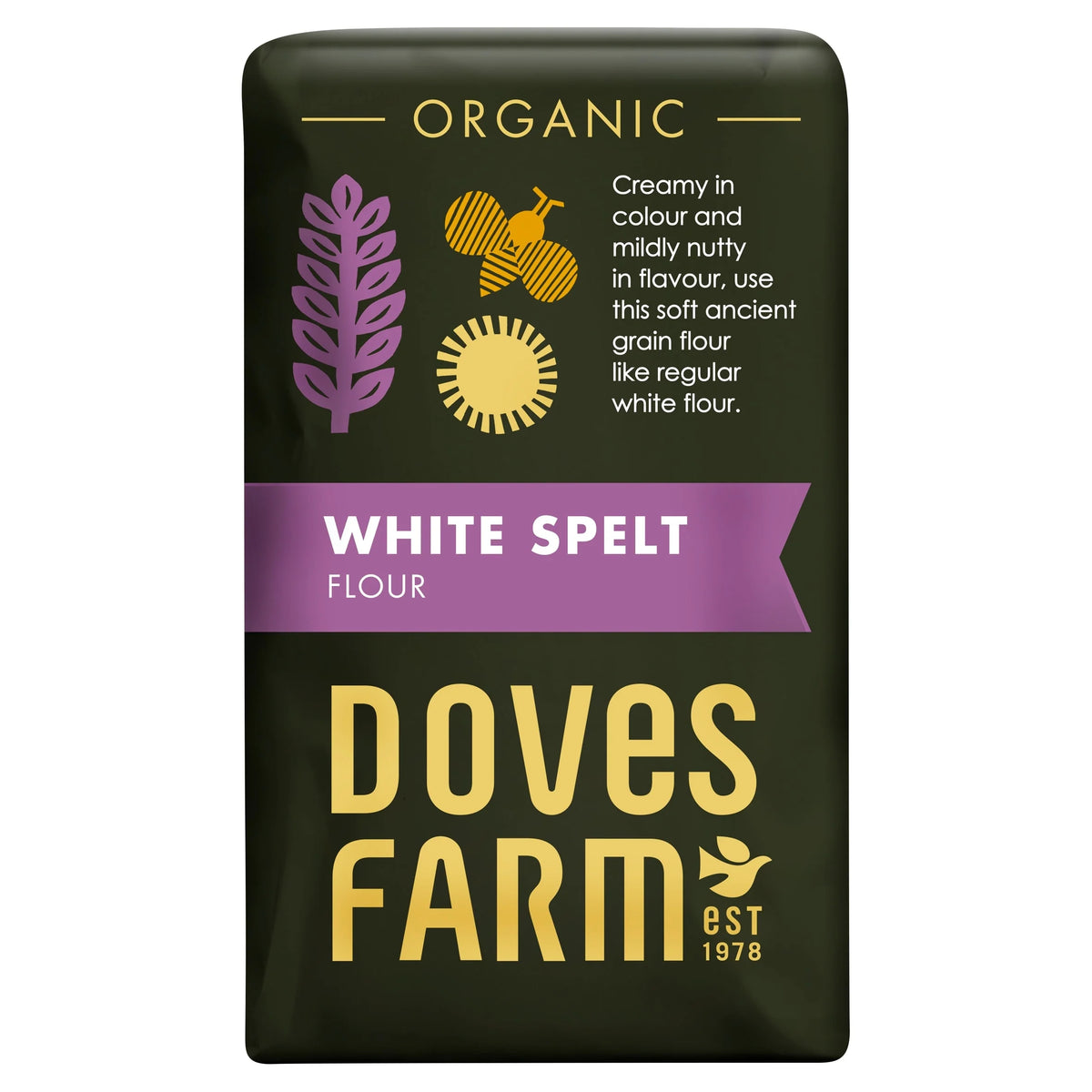 Organic White Spelt Flour 1kg by DOVES FARM