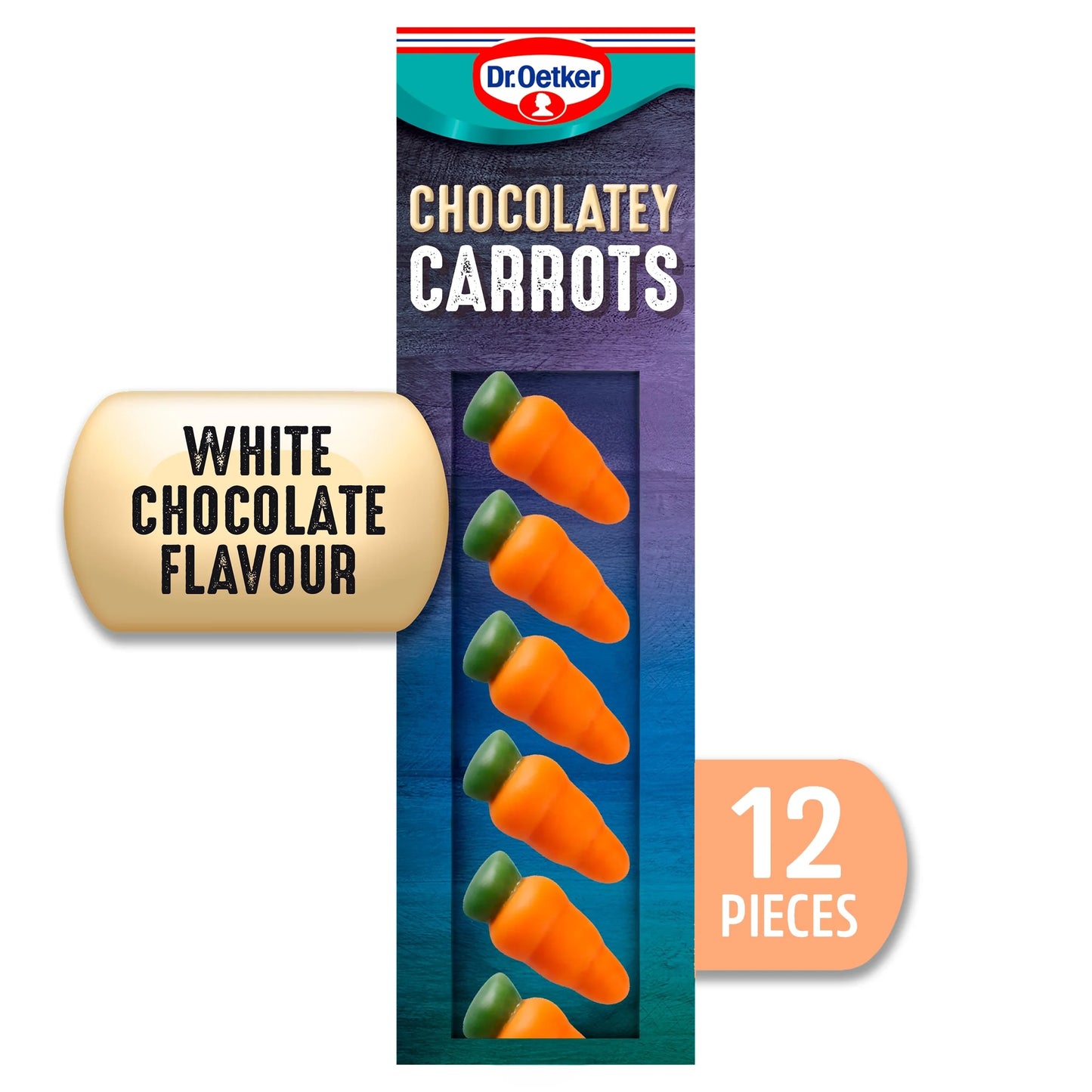 Chocolatey Carrots 12 Pieces 12g by Dr. Oetker