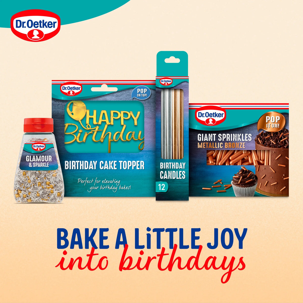 Happy Birthday Cake Topper by Dr. Oetker