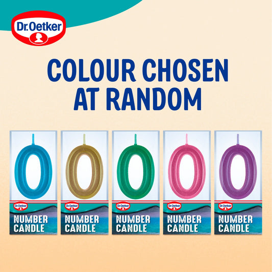 Number 0 Candle by Dr. Oetker