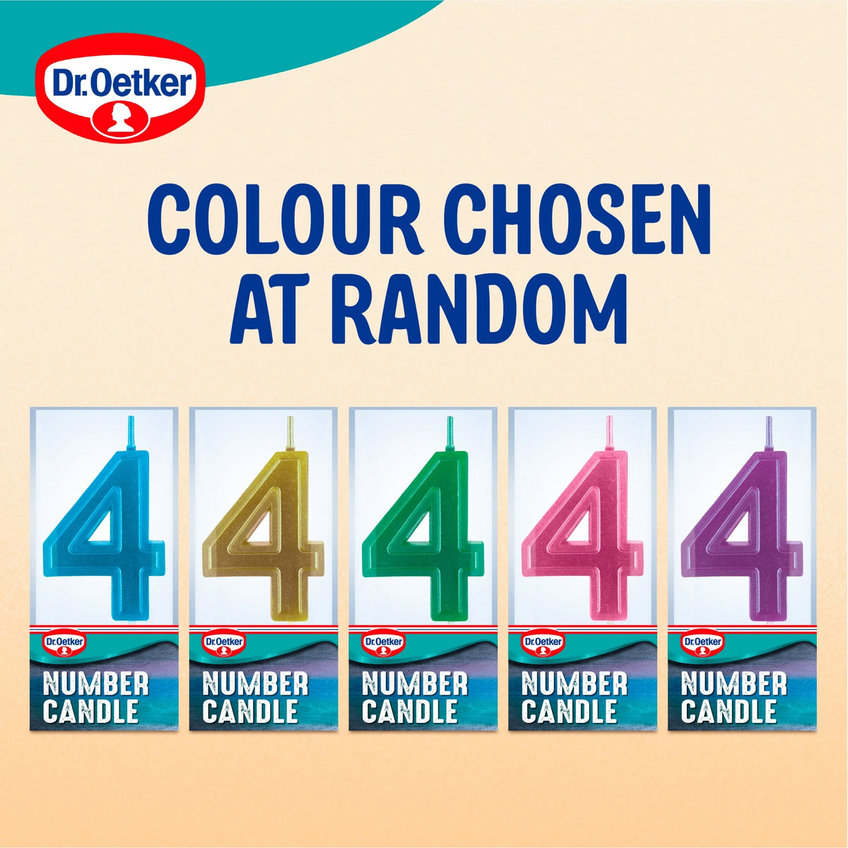 Number 4 Candle by Dr. Oetker