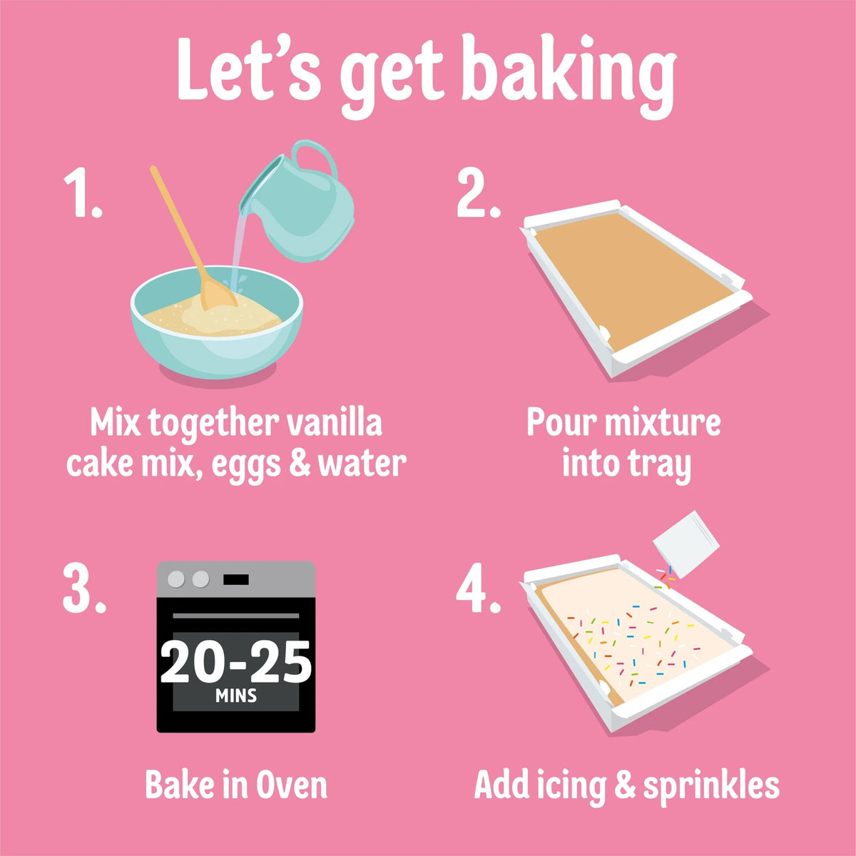 Old School Cake Mix - Vanilla 436g by Dr. Oetker