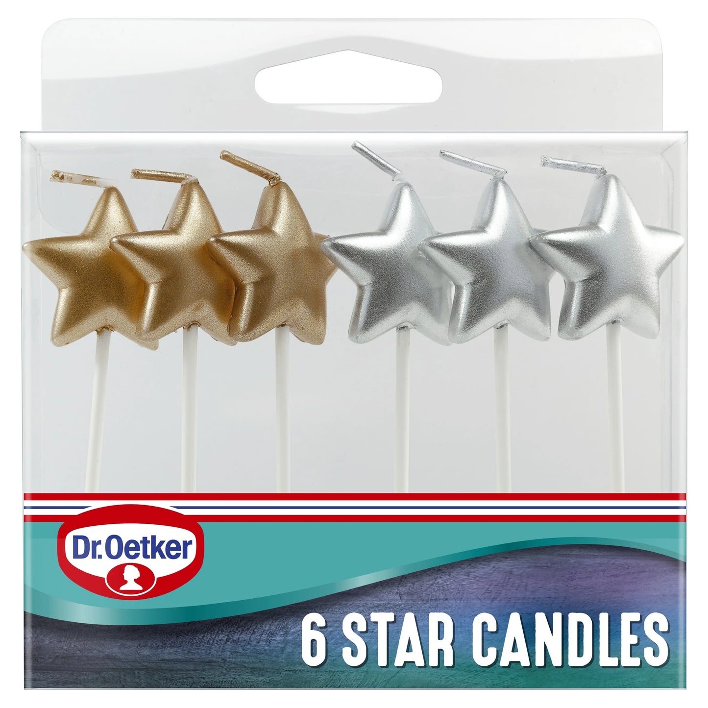 Dr Oetker Star Candles 6 Pack by Dr. Oetker