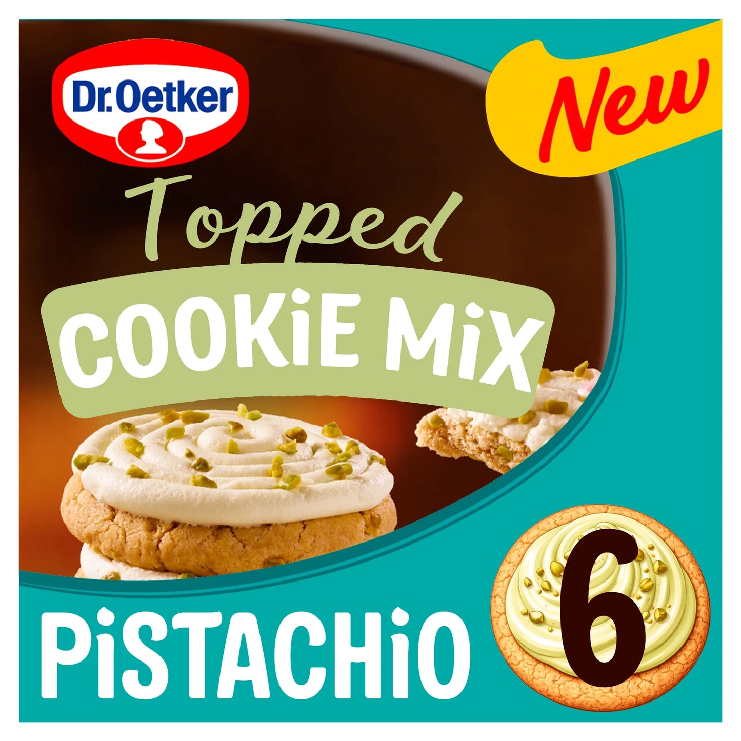 Topped Cookie Mix Pistachio 325g by Dr. Oetker