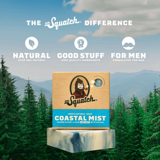 Natural Soap Bar Coastal Mist 141g by DR. Squatch