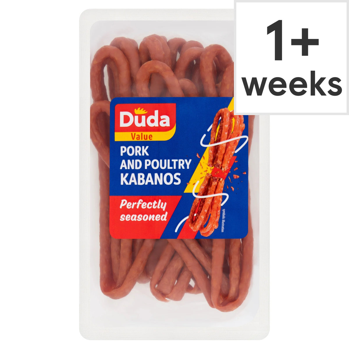 Value Pork & Poultry Kabanos 300g by Duda at The British Vault