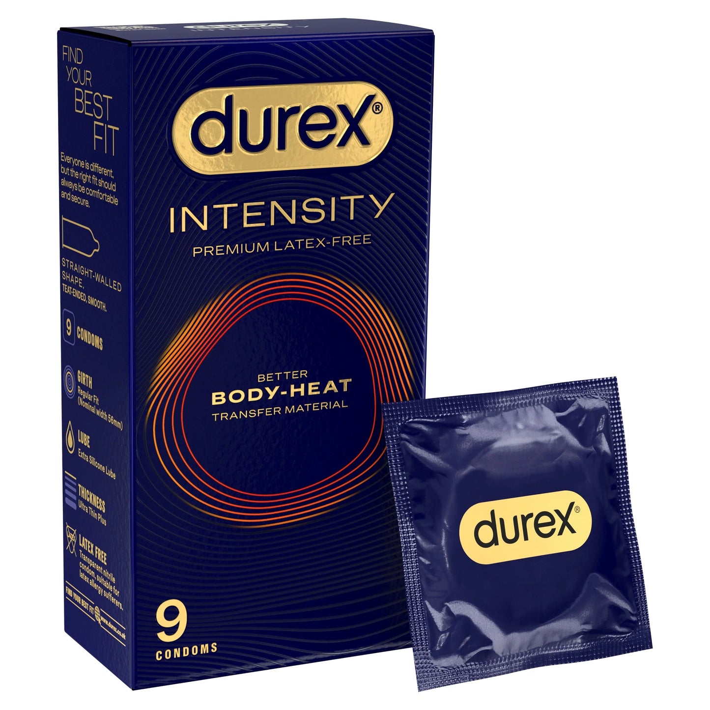 Intensity Premium Latex-free Condoms 9s by durex