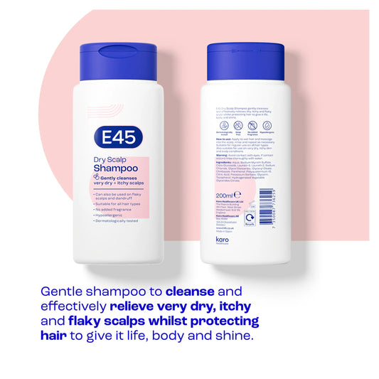 Dry Scalp Shampoo 200ml by E45 at The British Vault