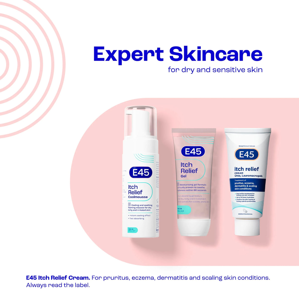 Itch Relief Gel Moisturiser For Irritated by E45