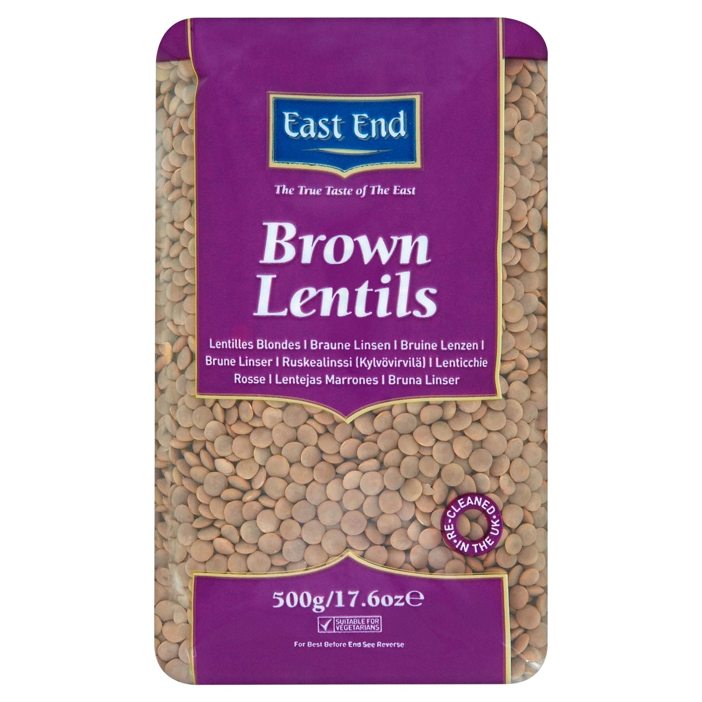 Brown Lentils 500g by EAST END