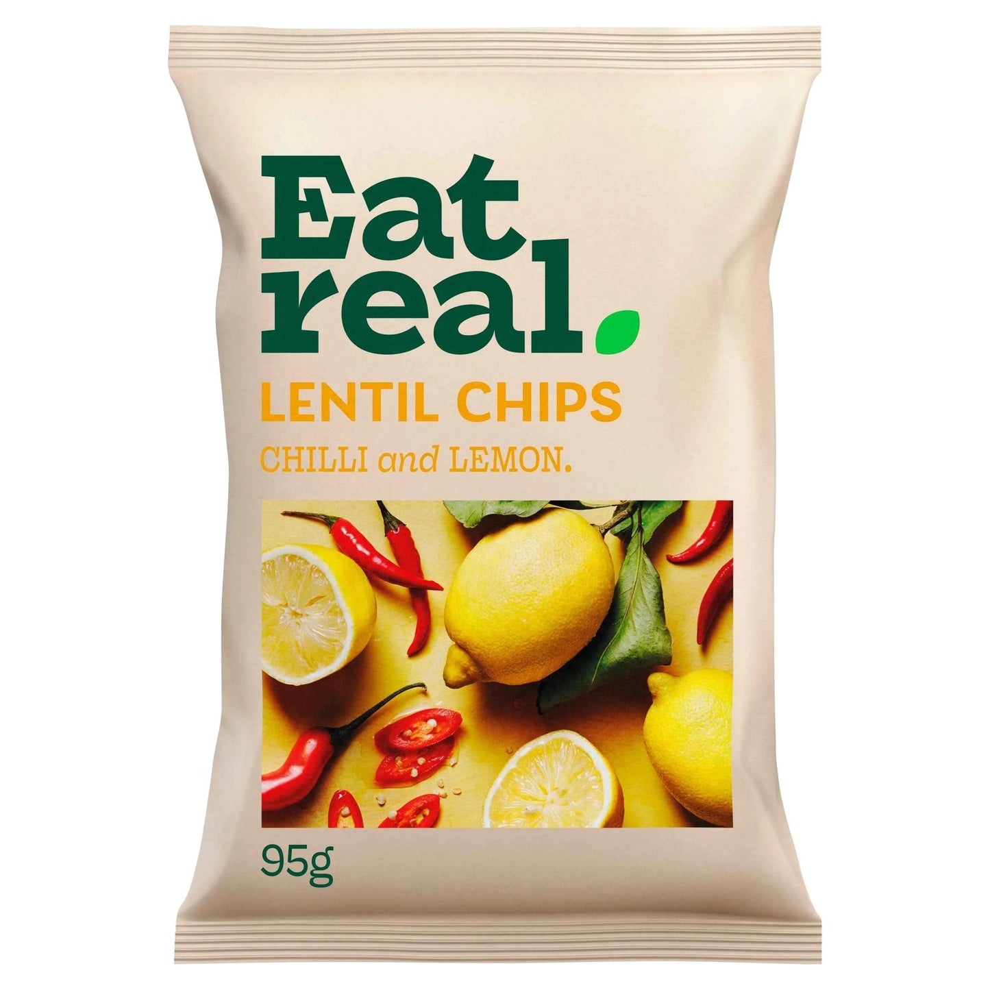 Lentil Chips - Chilli & Lemon 95g by EAT REAL