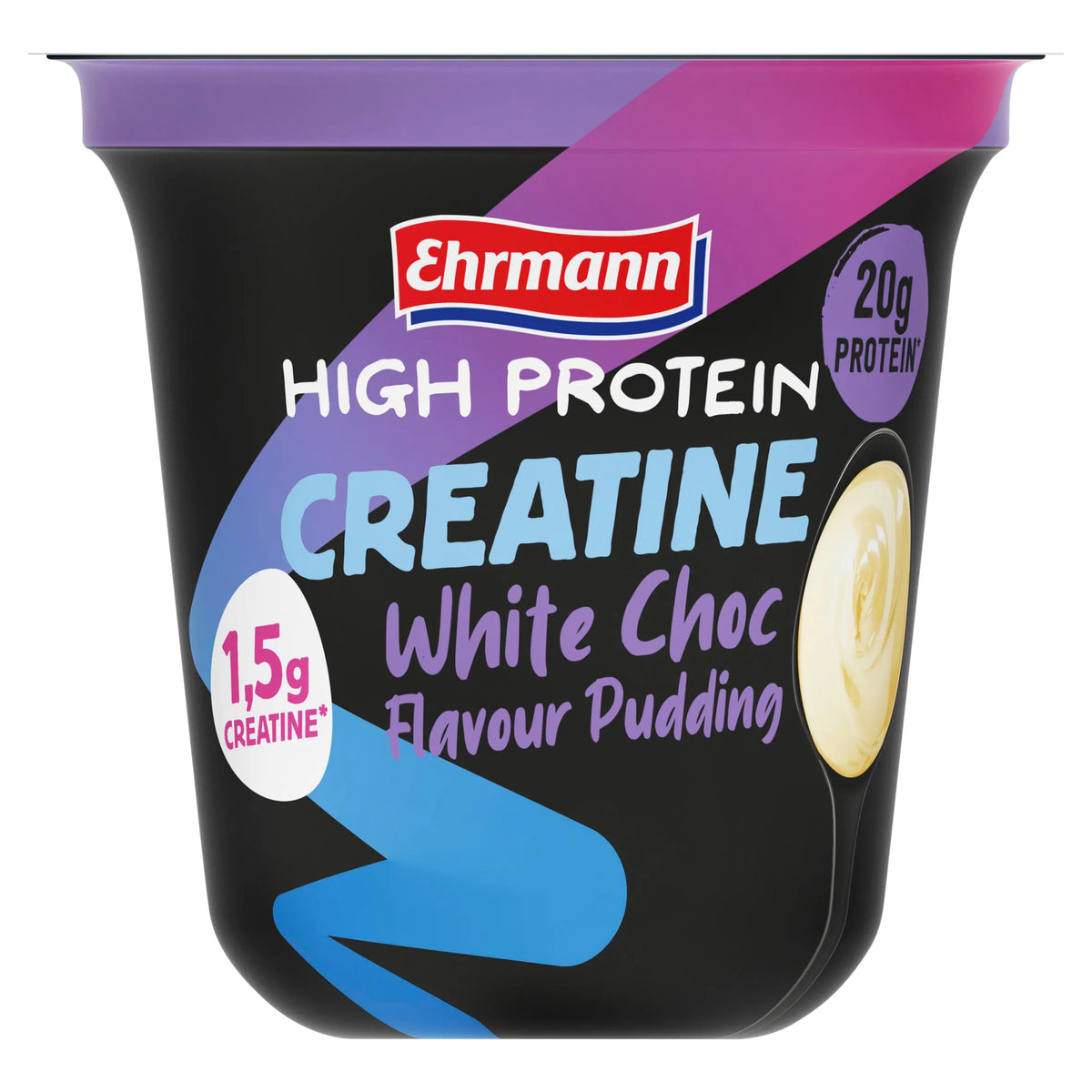 High Protein Pudding With White by EHRMANN at The British Vault