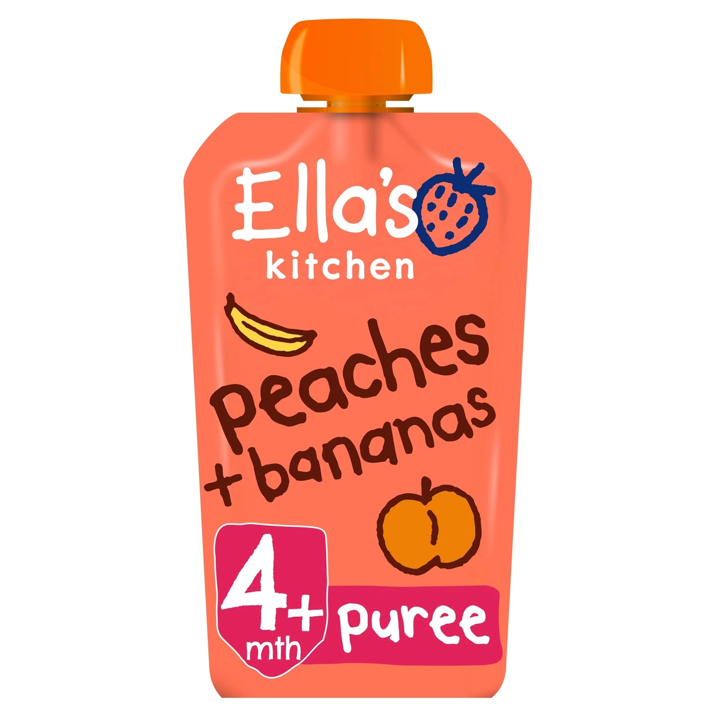 Peaches Plus Banana Stage 1 X by Ella's kitchen