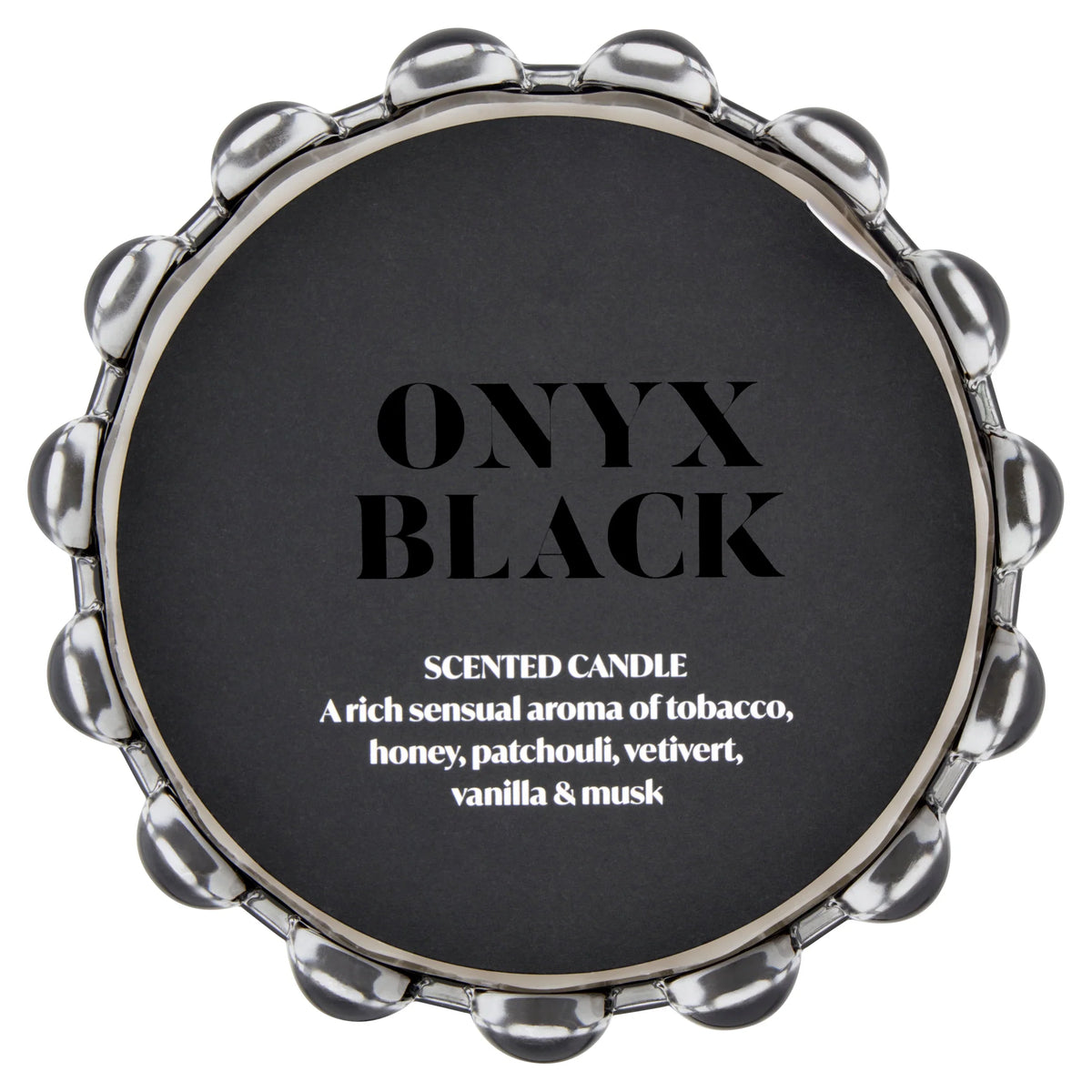 Dramatique Black Onyx Large Candle by F&F HOME at The British Vault