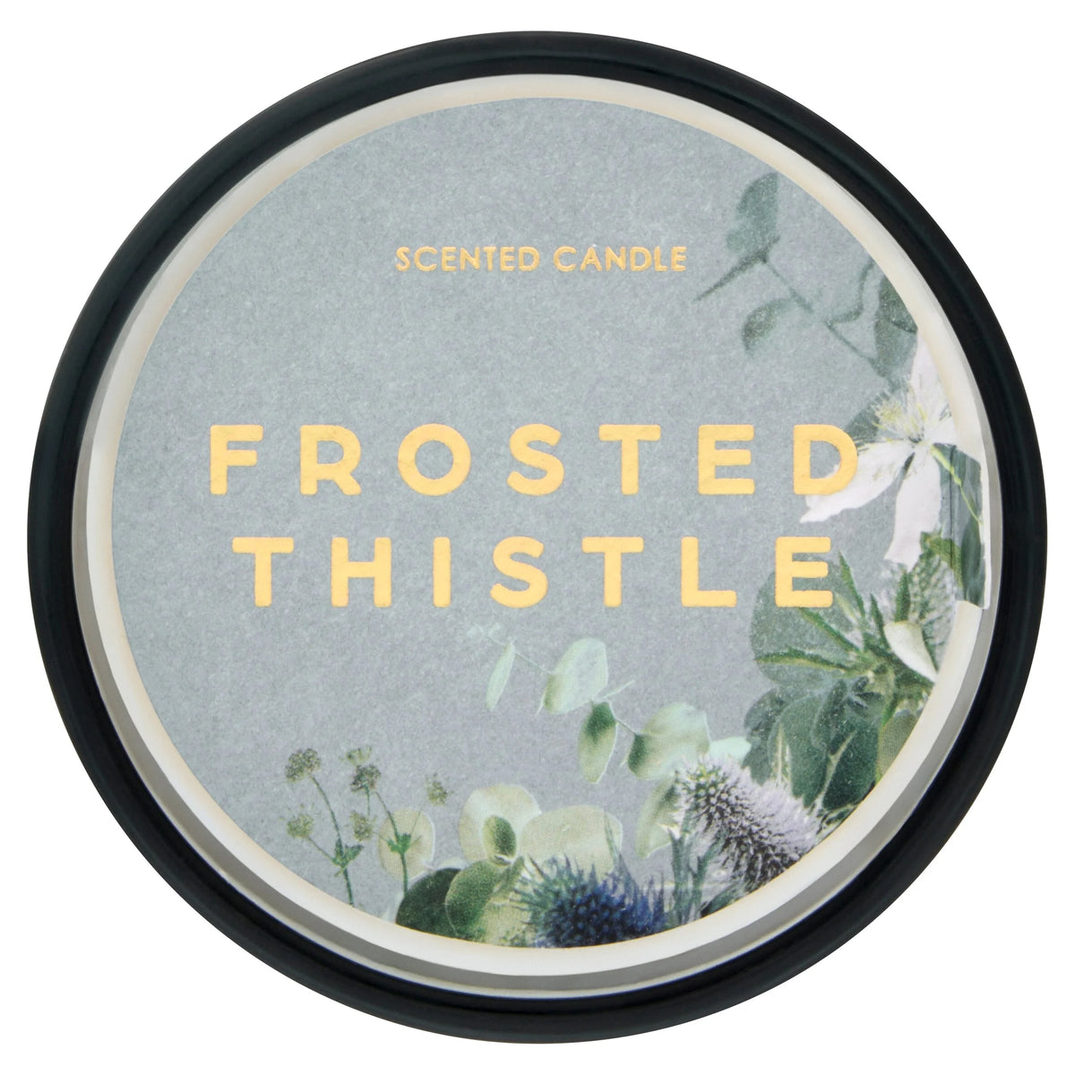 Floral Bouquet Small Candle Frosted by F&F HOME at The British Vault