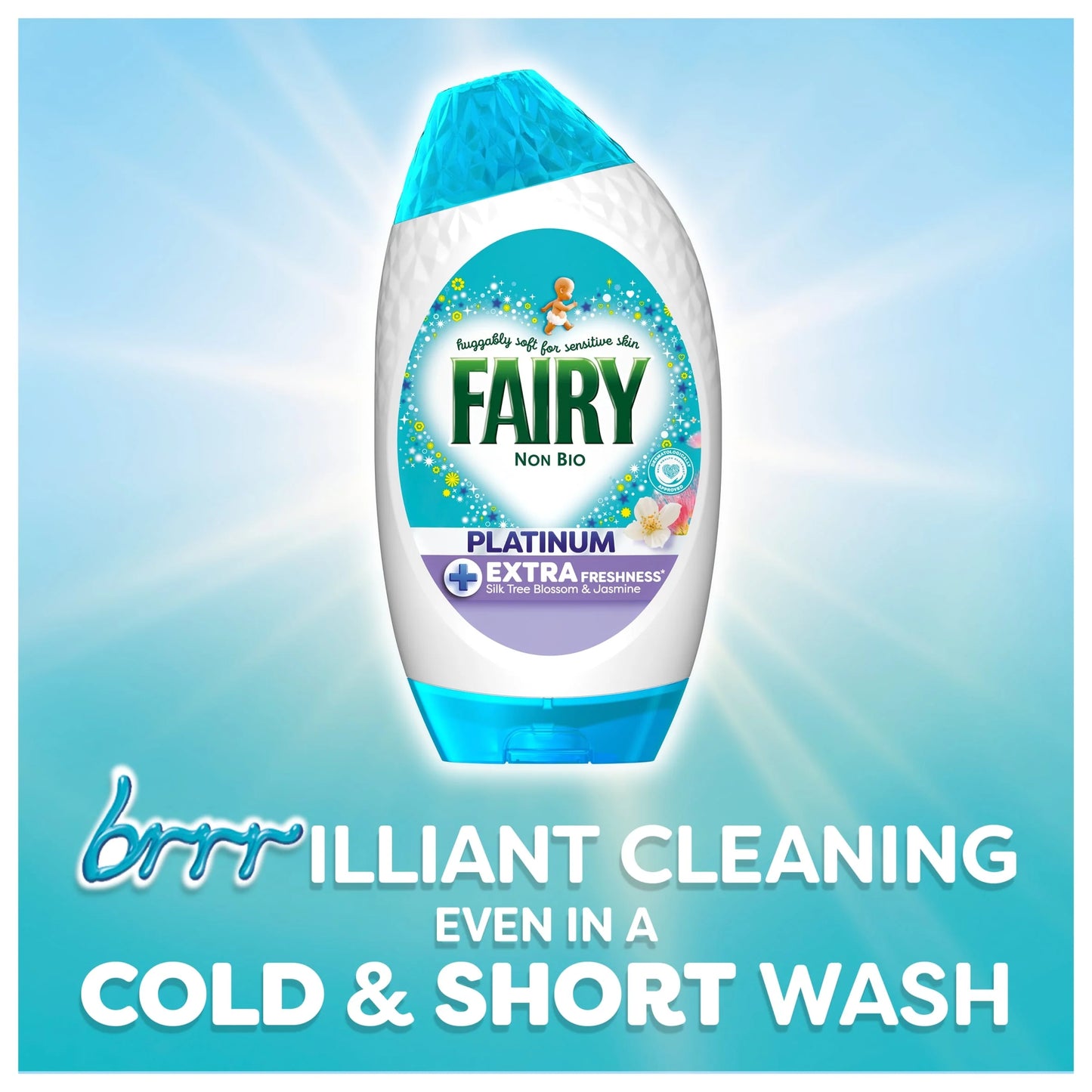 Non Bio Platinum Washing Liquid Gel Silk Tree Blossom & by FAIRY