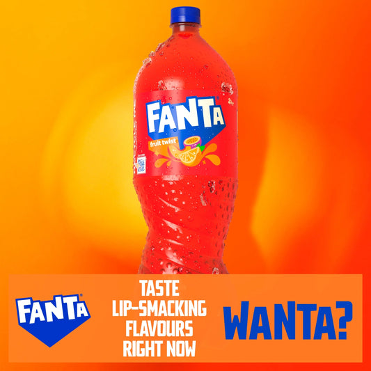 Fruit Twist Soft Drink Bottle 2l by FANTA