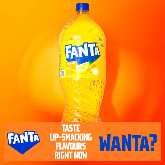 Lemon Soft Drink Bottle 2l by FANTA