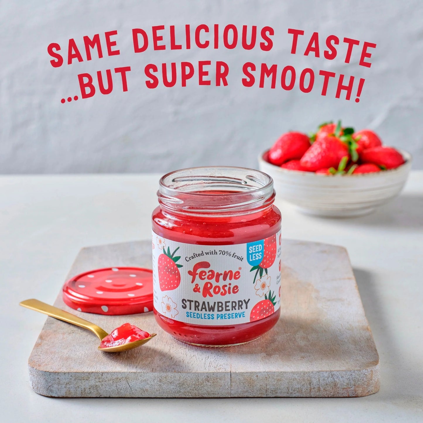 Strawberry Seedless Preserve by Fearne & Rosie