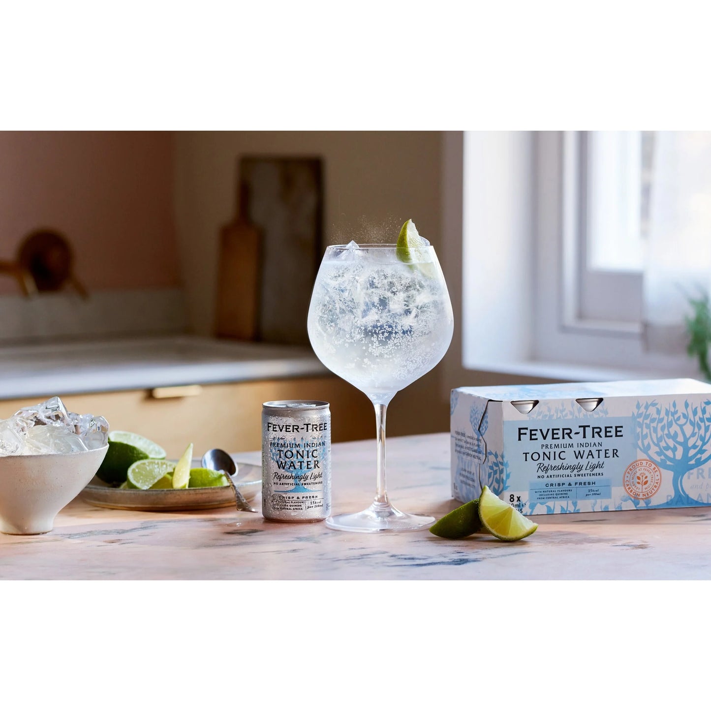 Fever-tree Light Indian Tonic Water Cans 15x150ml by FEVER TREE