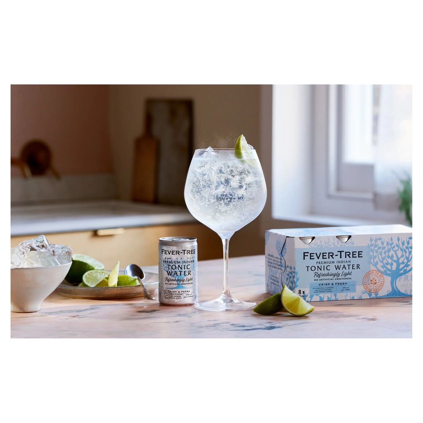 Fever-tree Light Indian Tonic Water Cans by FEVER TREE