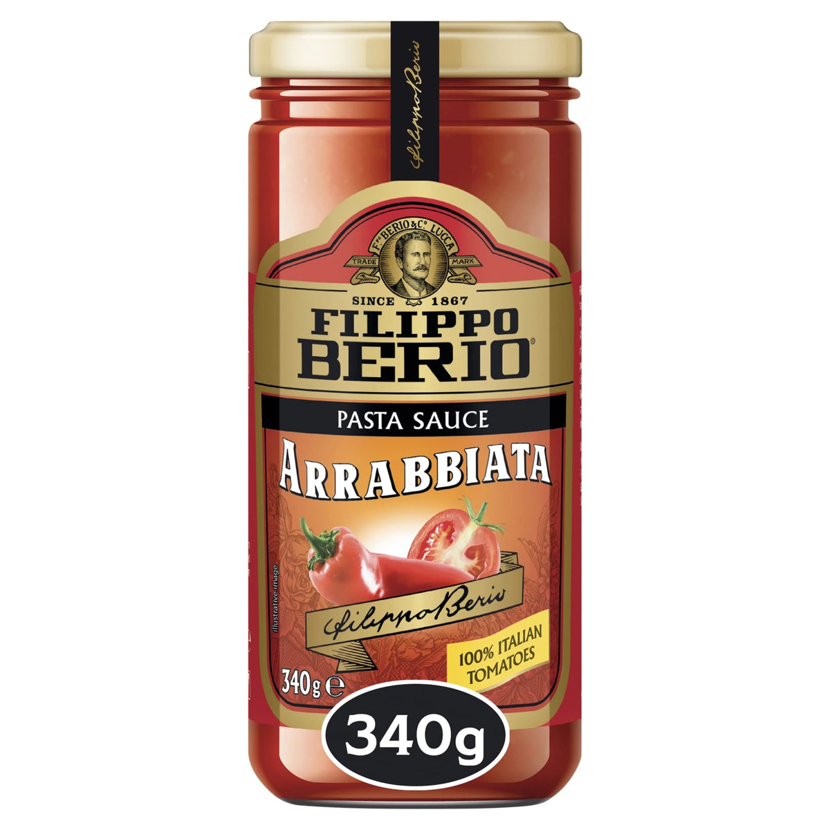 Arrabbiata Pasta Sauce 340g by FILIPPO BERIO