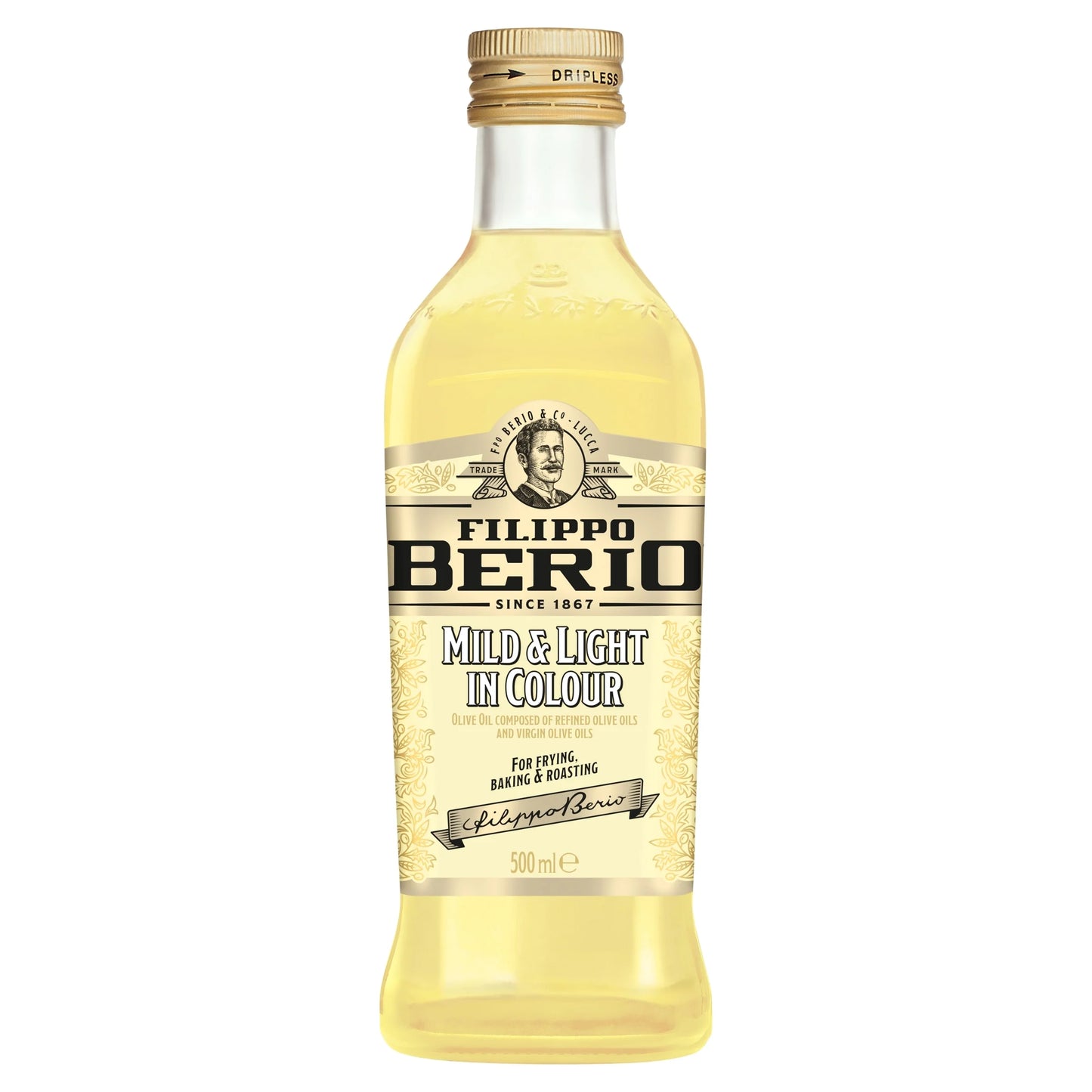 Mild & Light Olive Oil 500ml by FILIPPO BERIO