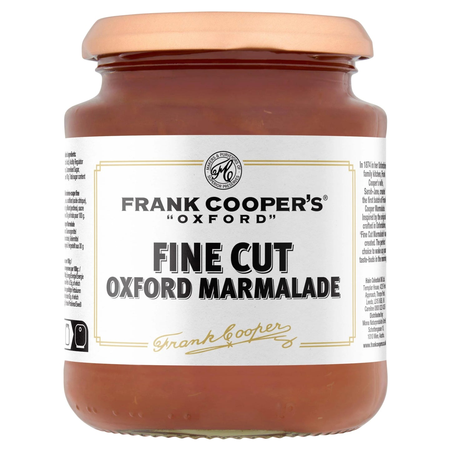 Fine Cut Oxford Marmalade 454g by FRANK COOPERS