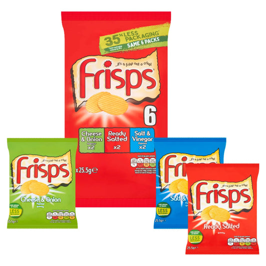 Frisps Assorted Crisps 6x25.5g by KP