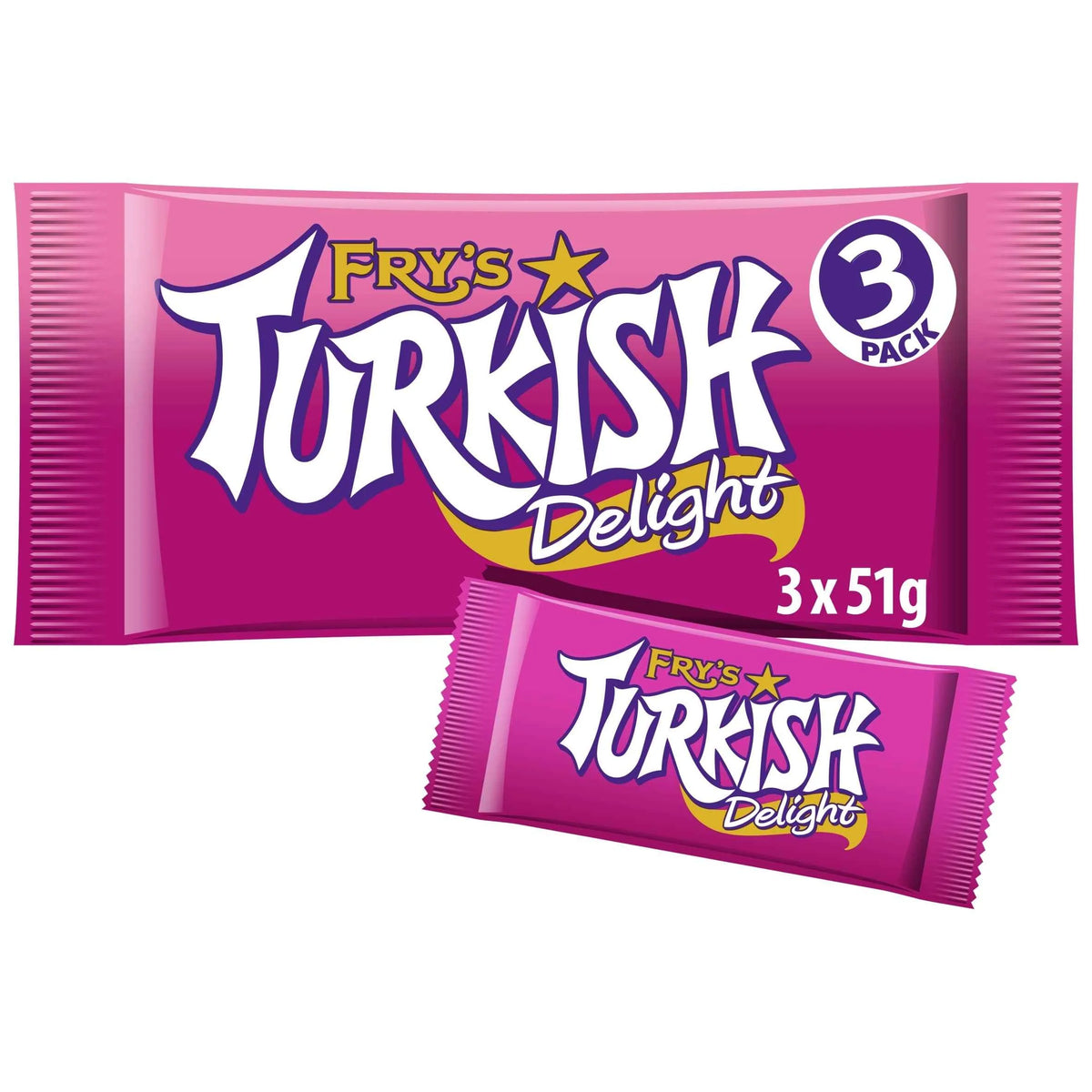 Turkish Delight Chocolate Bar 3 Pack by FRY'S
