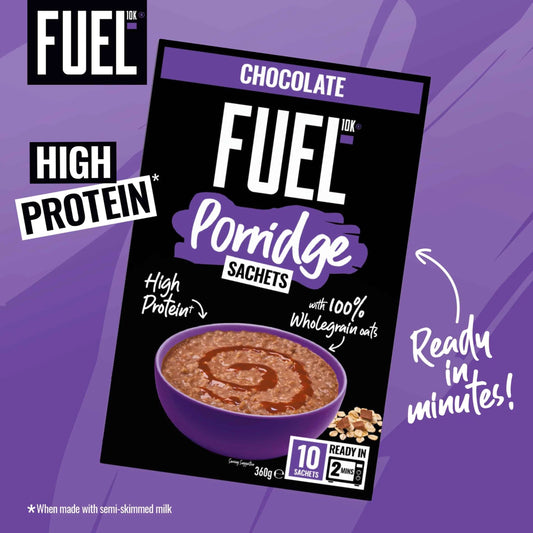10k Chocolate Protein Porridge Oat Cereal by FUEL