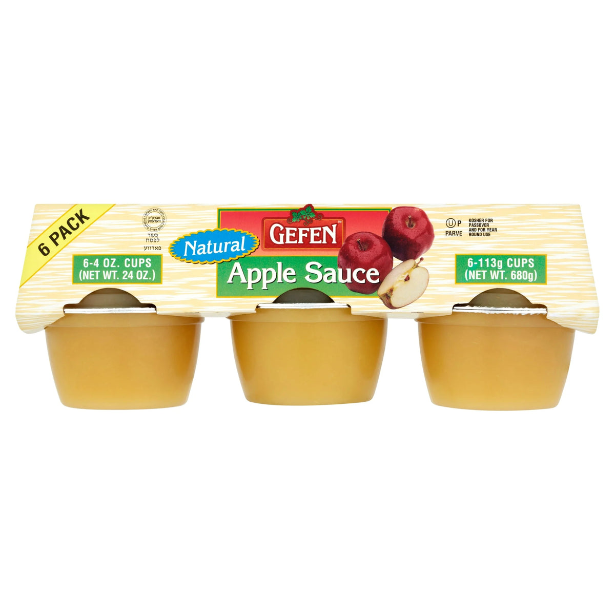 Apple Sauce Pots 6 X 113g by GEFEN