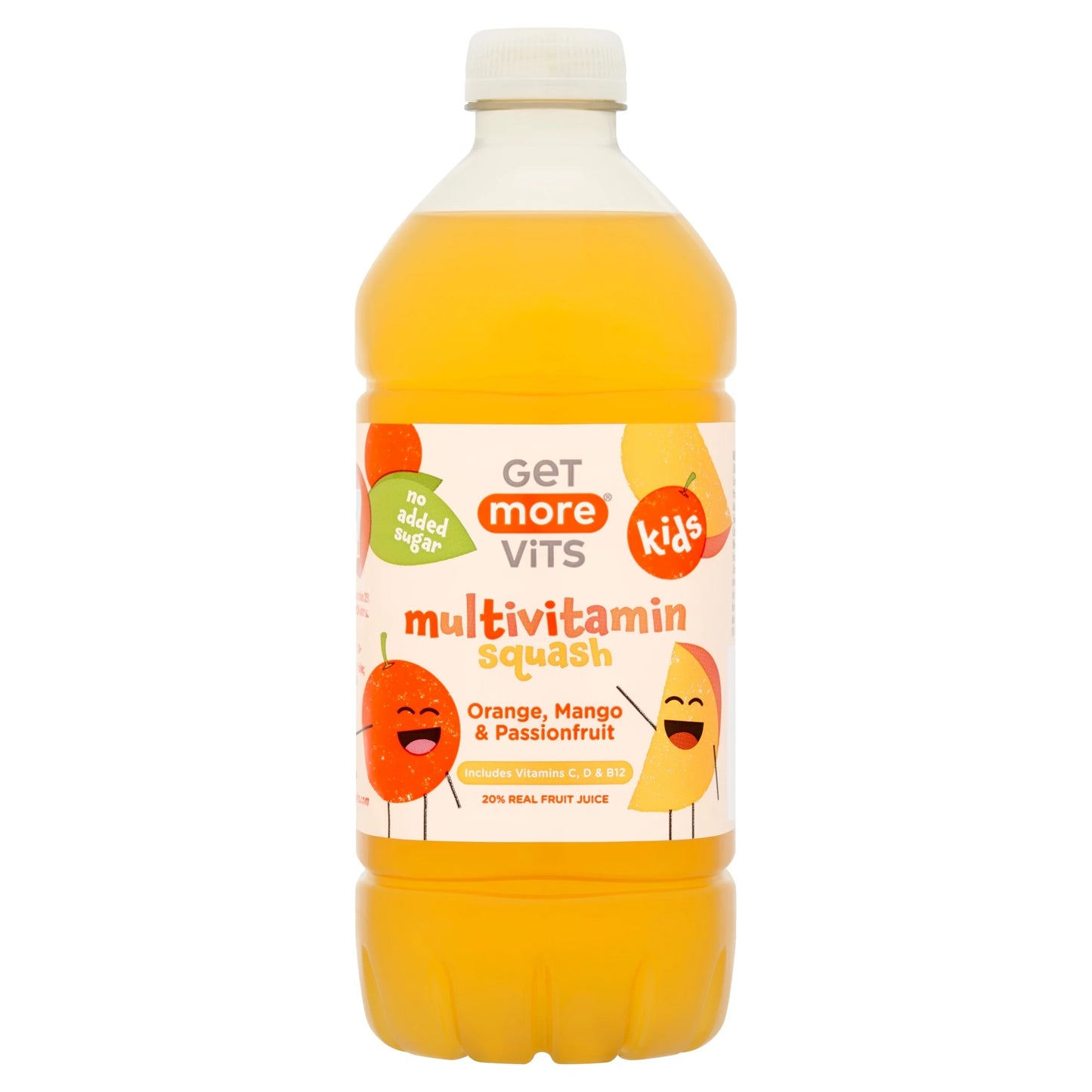 Vits Kids Multivitamin Squash Orange, Mango & Passionfruit by GET MORE