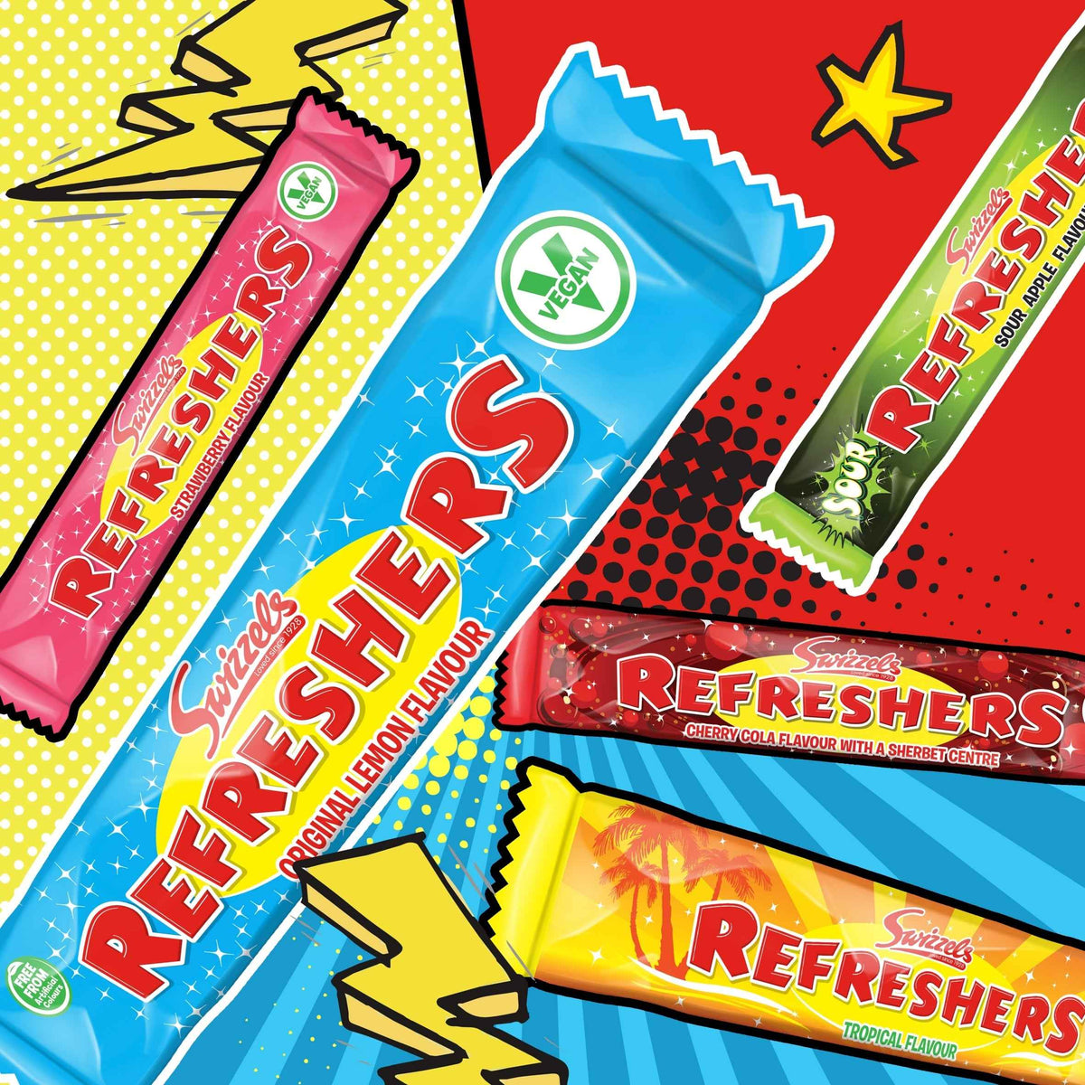 Giant New Refresher Chew Bar 18g by Swizzels