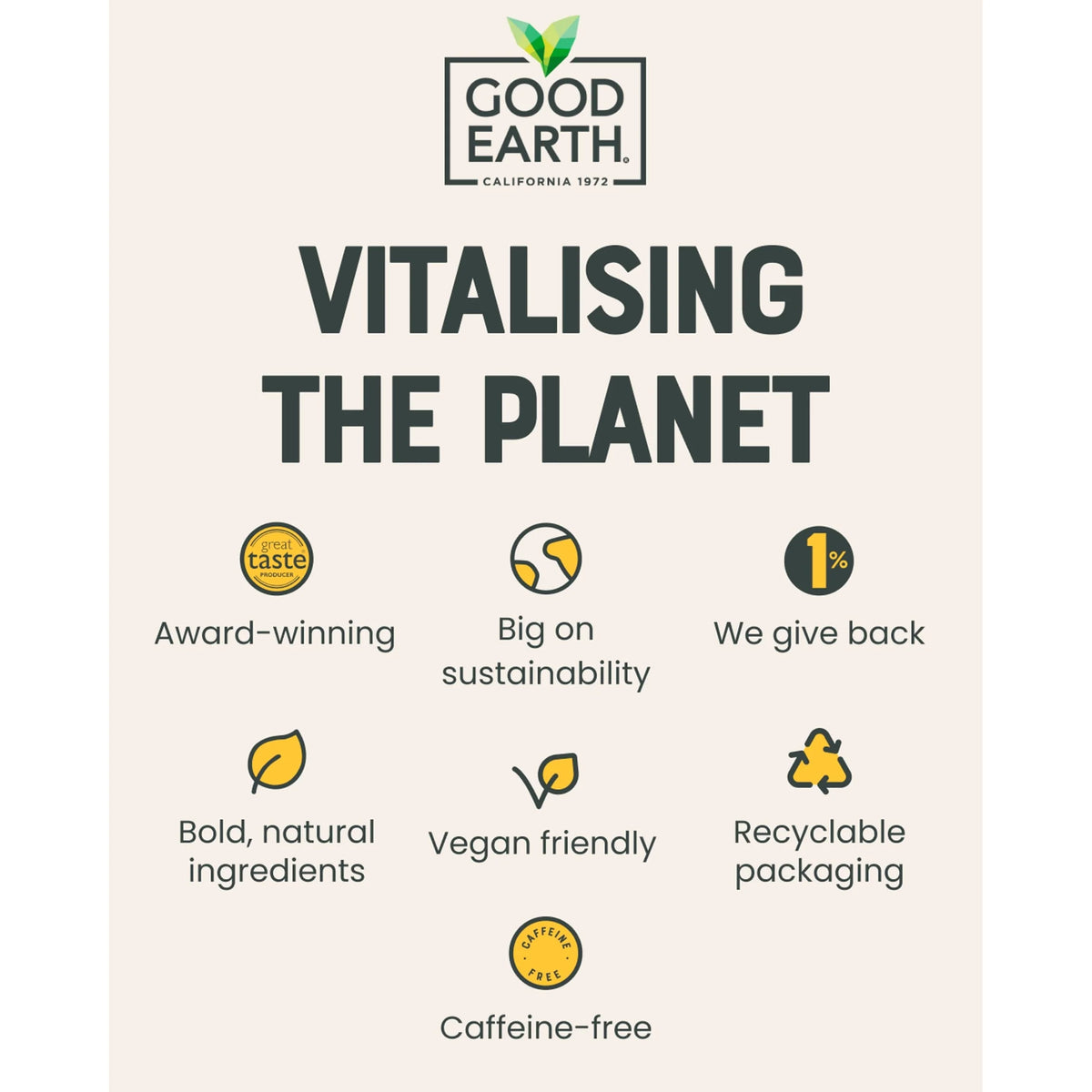 Herbal Tea Lemon, Ginger & Turmeric 15 Tea Bags 42g by GOOD EARTH