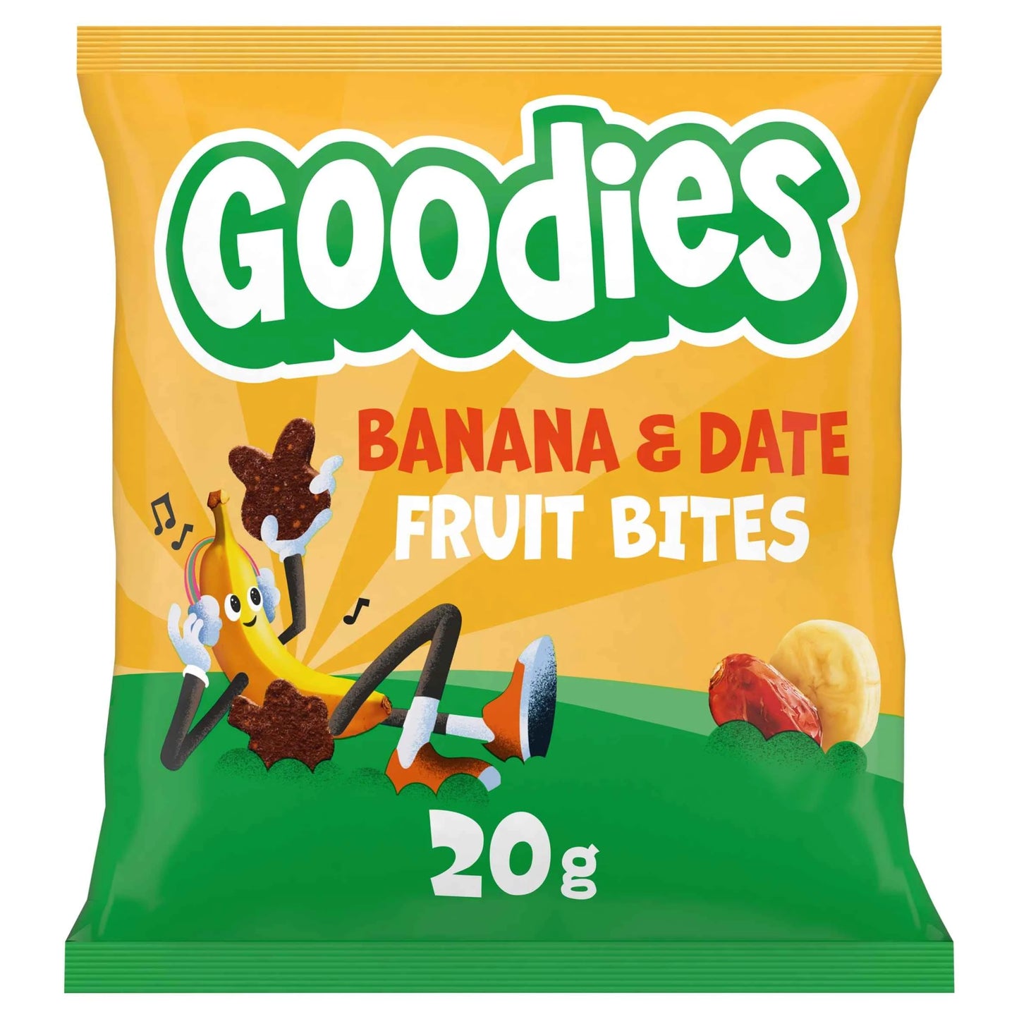 Kids Snack Banana & Date Fruit Bites 20g by Goodies