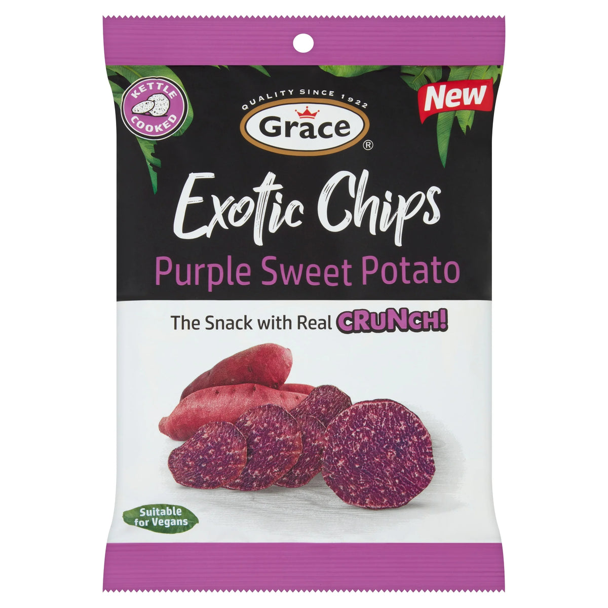 Exotic Chips Purple Sweet Potato 75g by Grace