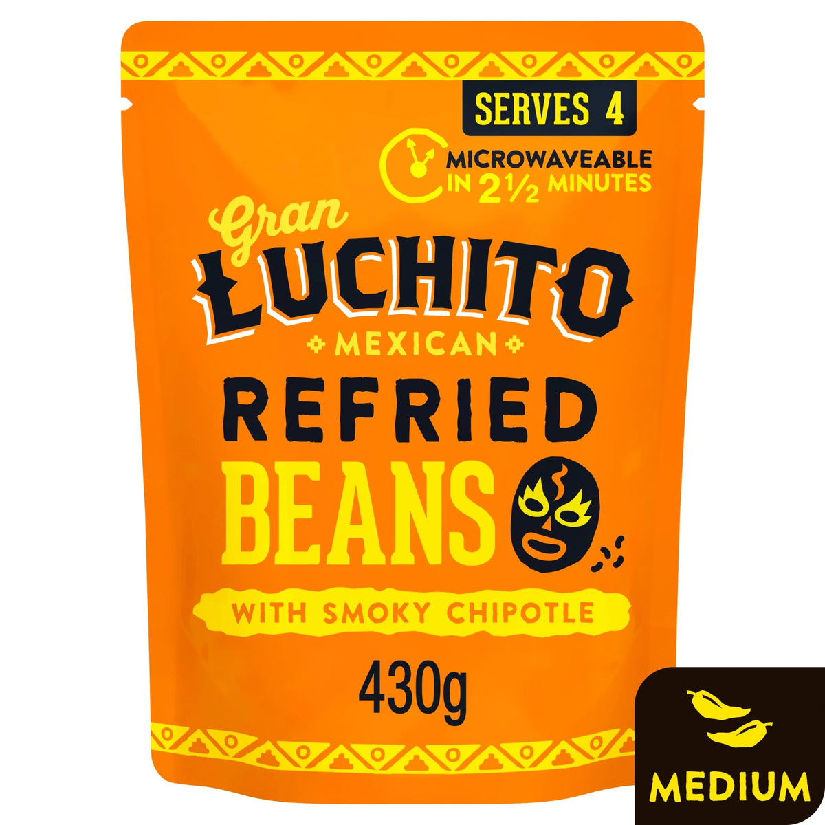 Refried Beans Chipotle 430g by GRAN LUCHITO