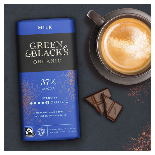 Organic Milk Chocolate Bar 90g by GREEN & BLACK'S