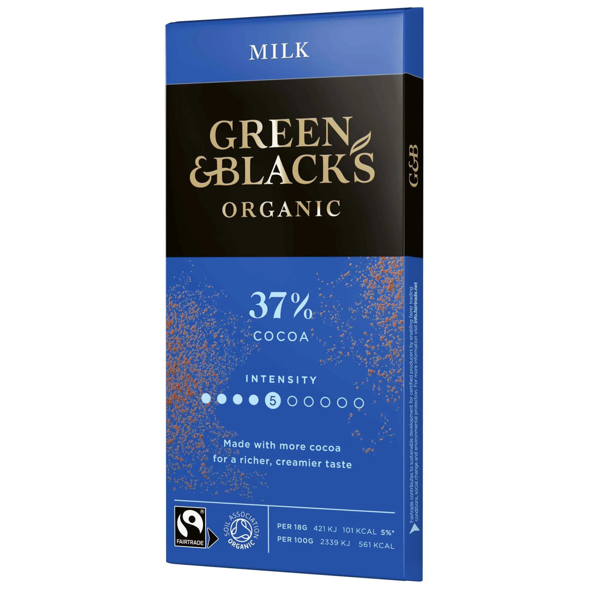 Organic Milk Chocolate Bar 90g by GREEN & BLACK'S