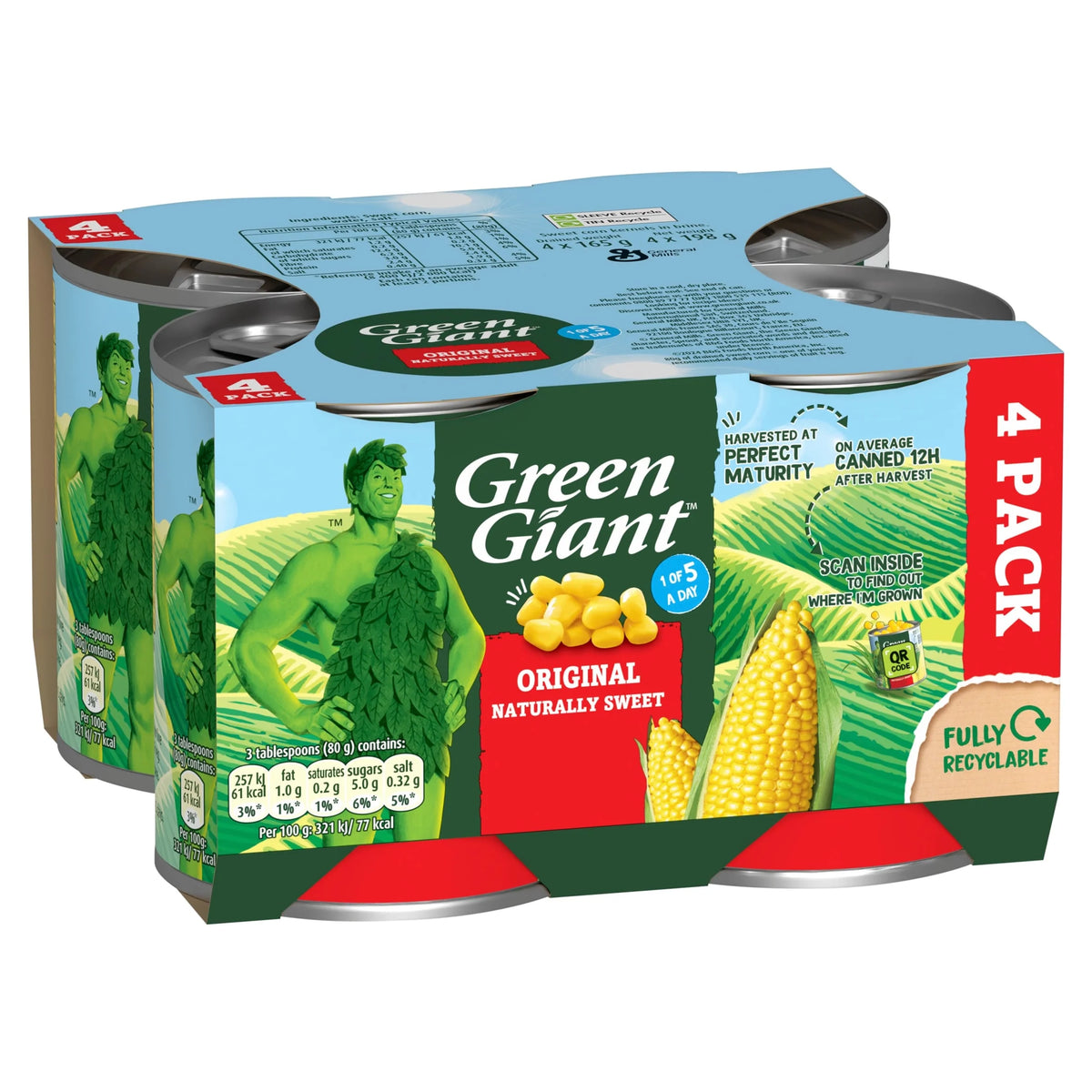 Original Sweet Corn 4x198g by GREEN GIANT
