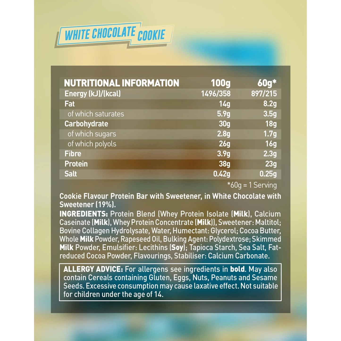 Protein Bar - White Chocolate Cookie by GRENADE