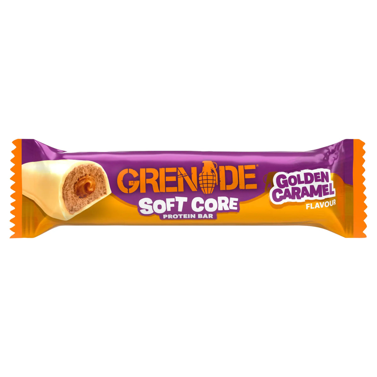 Soft Core Golden Caramel Protein Bar by GRENADE at The British Vault