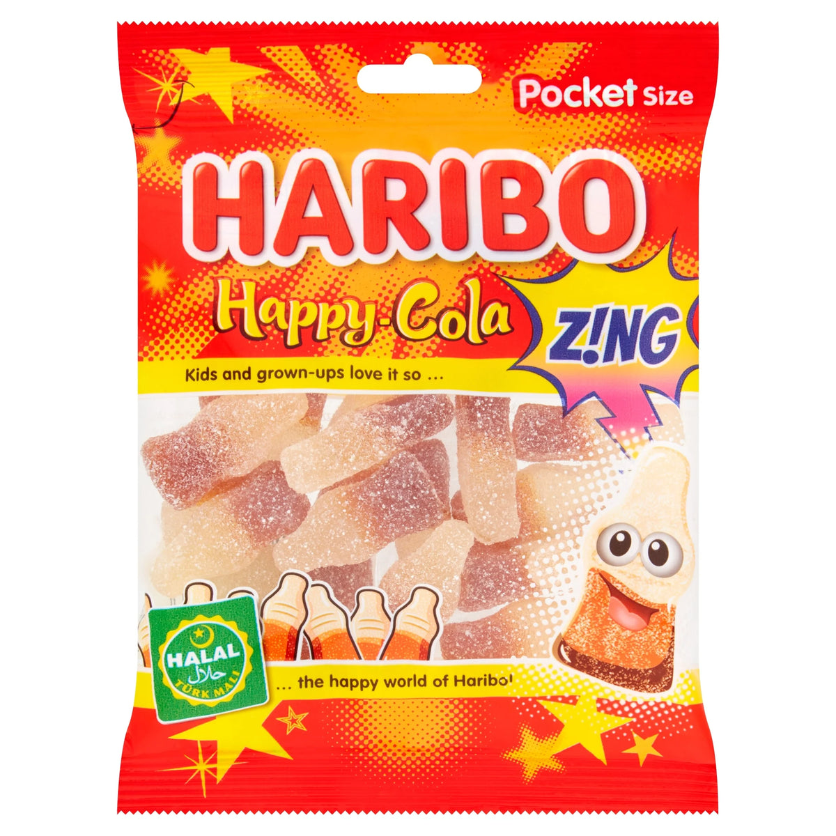 Halal Happy Cola Zing 100g by HARIBO