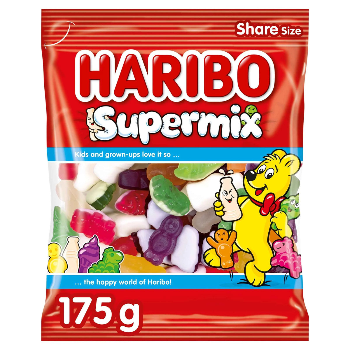 Supermix Fruit Milk & Sweet Foam Gums 175g by HARIBO