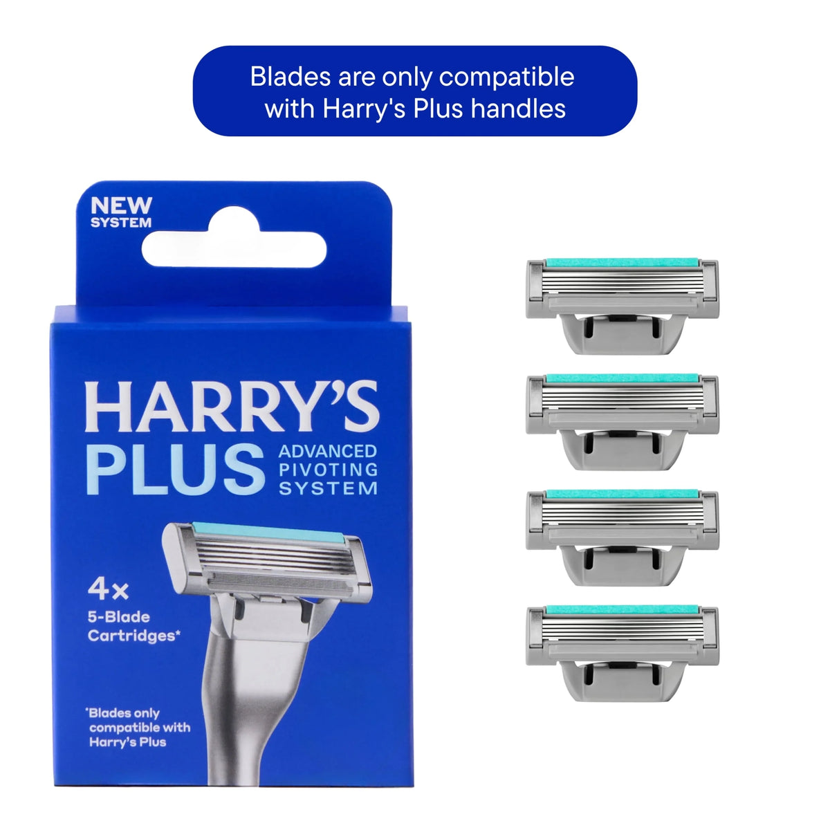 Plus Razor 5 Blade Cartridges 4s by HARRY'S