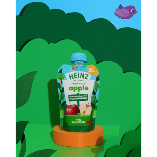Apple Baby Food Fruit Puree Pouch 100g by HEINZ