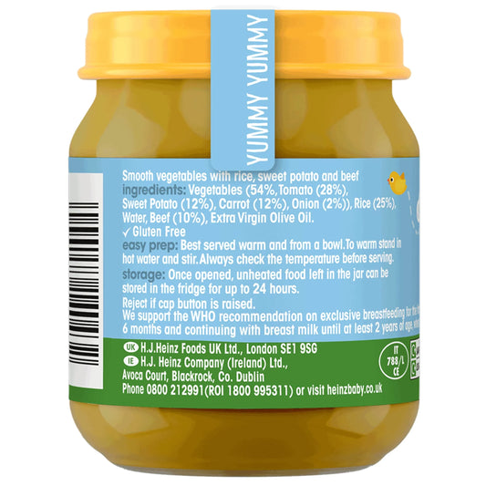 Beef & Sweet Potato Mash Baby Food Jar by HEINZ